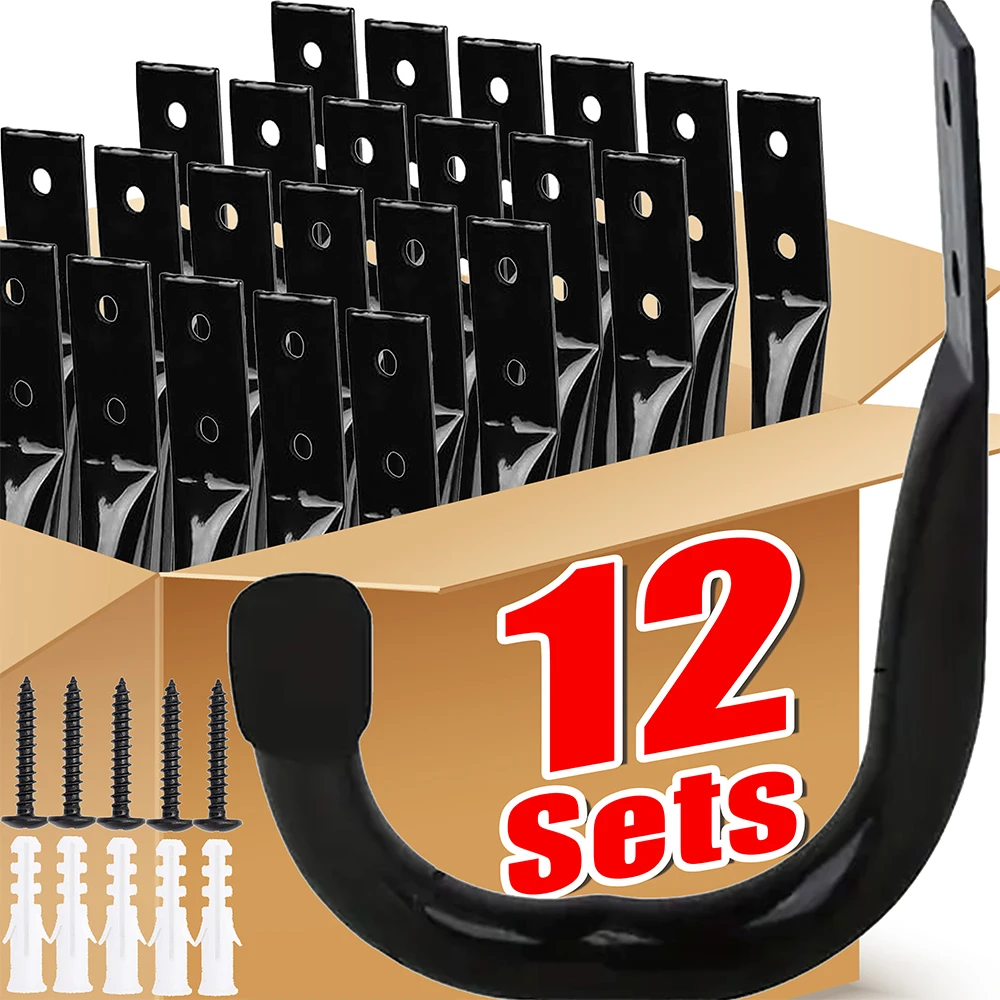 Cycling Gear Wall Storage - ที่แขวนจักรยานติดผนังแบบ J Hook สำหรับใช้ในบ้าน/โรงรถ รับน้ำหนักได้มาก รองรับจักรยานเสือภูเขา/จักรยานถนน