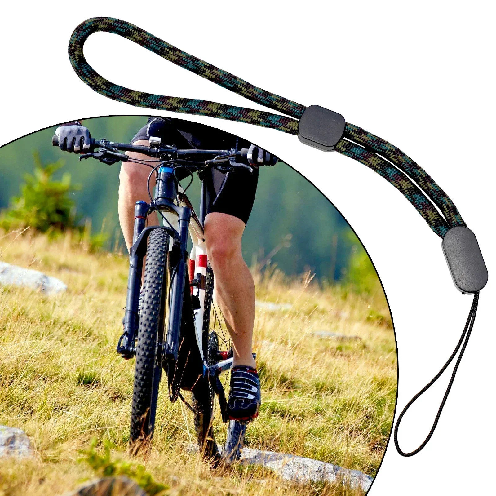 Cycling Gear Garmin - 20.5 ซม.ไนลอนความปลอดภัยเชือกเส้นเล็กสําหรับ Garmin EDGE HELMET กล้องจักรยานไฟ