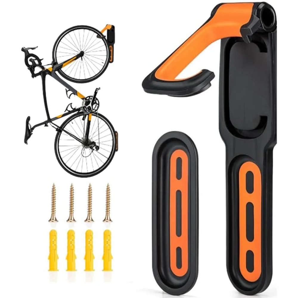 Cycling Gear Wall Storage - ชั้นติดผนังจักรยาน1ชิ้น MTB จักรยานเสือหมอบตะขอแขวนแบบยึดติดตั้งตัวยึดตัวจับจักรยานหัวเข็มขัดจอดรถ