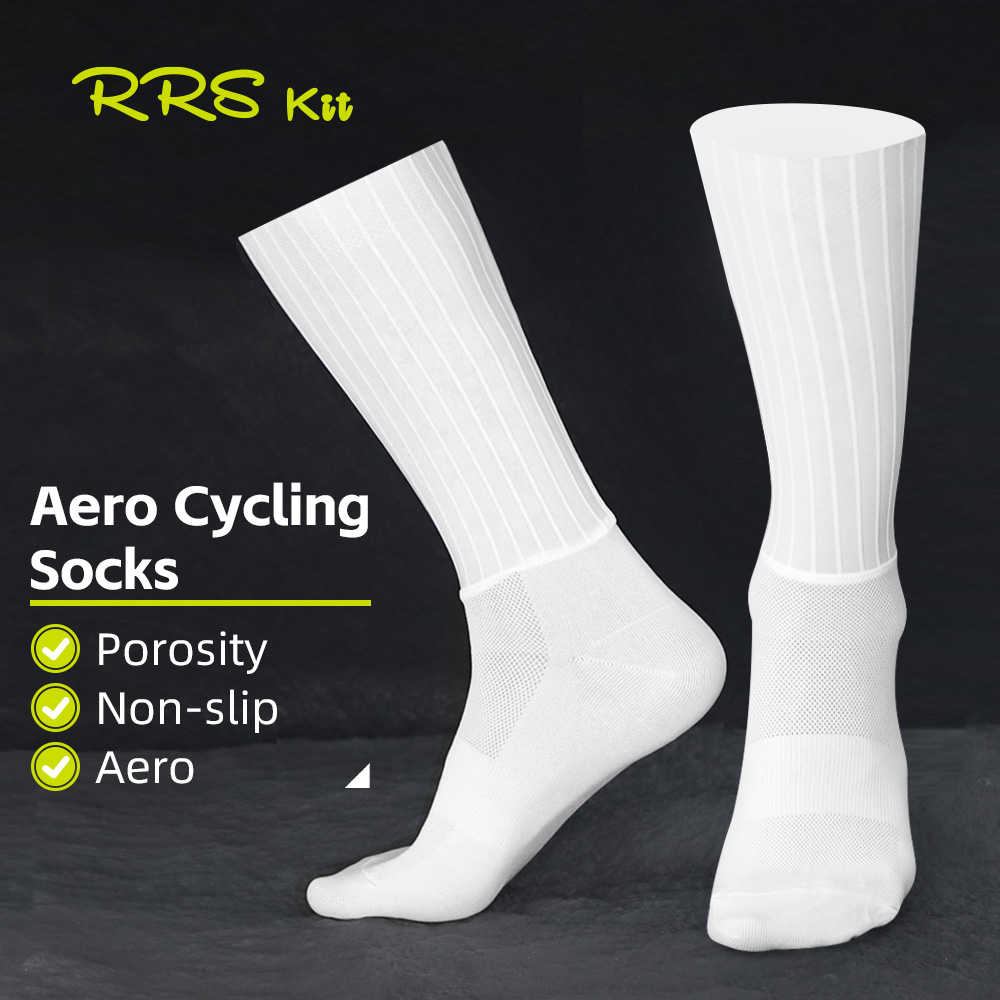 Cycling Gears - Rrskit ถุงเท้าปั่นจักรยานแบบแอโรไดนามิกสำหรับฤดูร้อน TPU กันลื่น ทนต่อการเสียดสี ระบายอากาศได้ดี