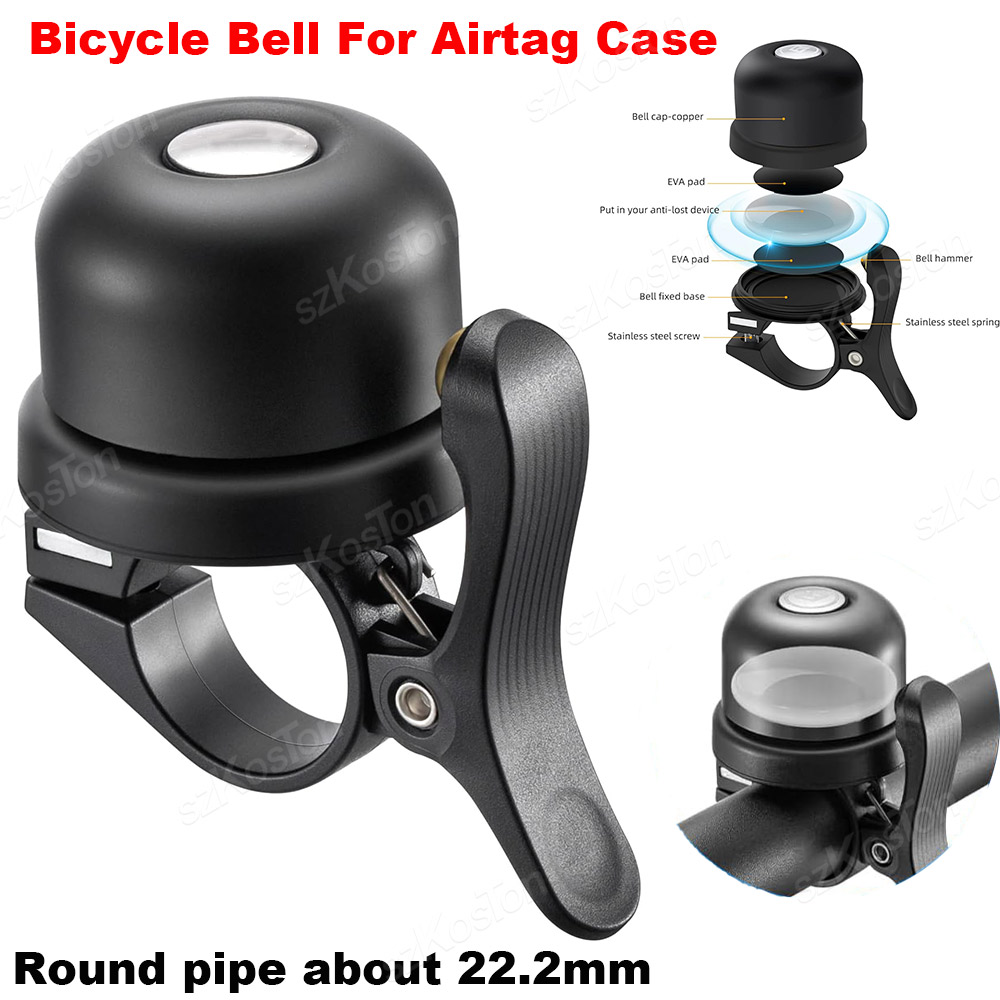 Bike Bell - กระดิ่งจักรยานสําหรับ Apple AirTag ซ่อนจักรยาน Mount กันน้ําสําหรับ