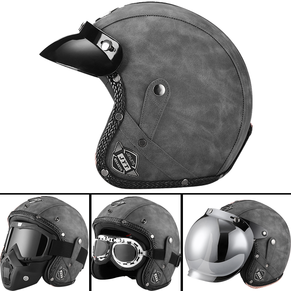 DOT 3/4 เปิดหน้ารถจักรยานยนต์  - Vintage Cycling Gear บทวิจารณ์และราคา