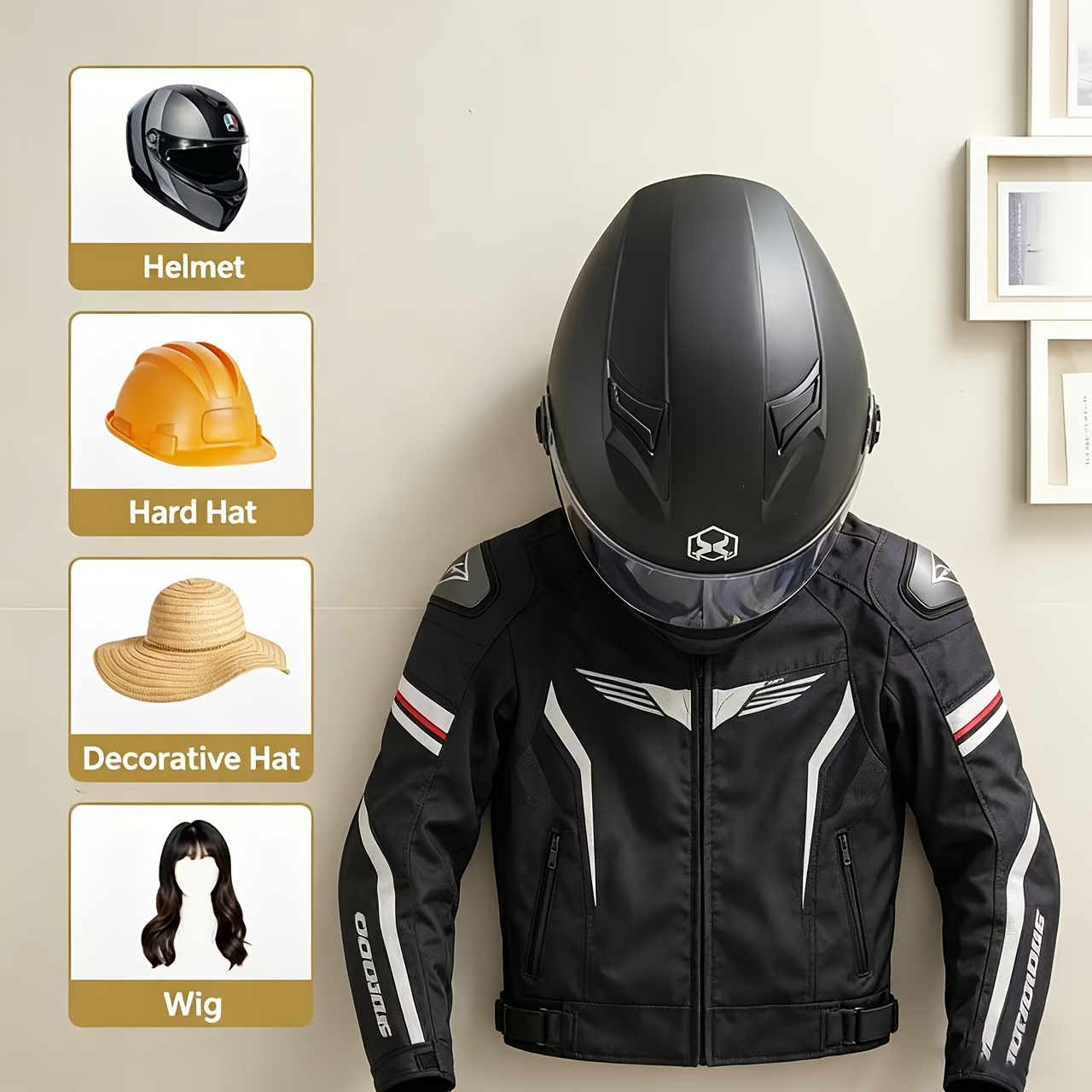 ที่แขวนหมวกกันน็อคมอเตอร์ไซค์  - Cycling Gear Wall Storage บทวิจารณ์และราคา